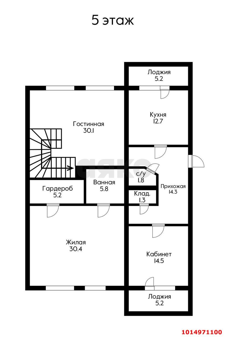 Фото №19: 3-комнатная квартира 180&nbsp;м², 5/6&nbsp;эт. - Краснодар, Центральный внутригородской округ, мкр. Дубинка, ул. КИМ, 141