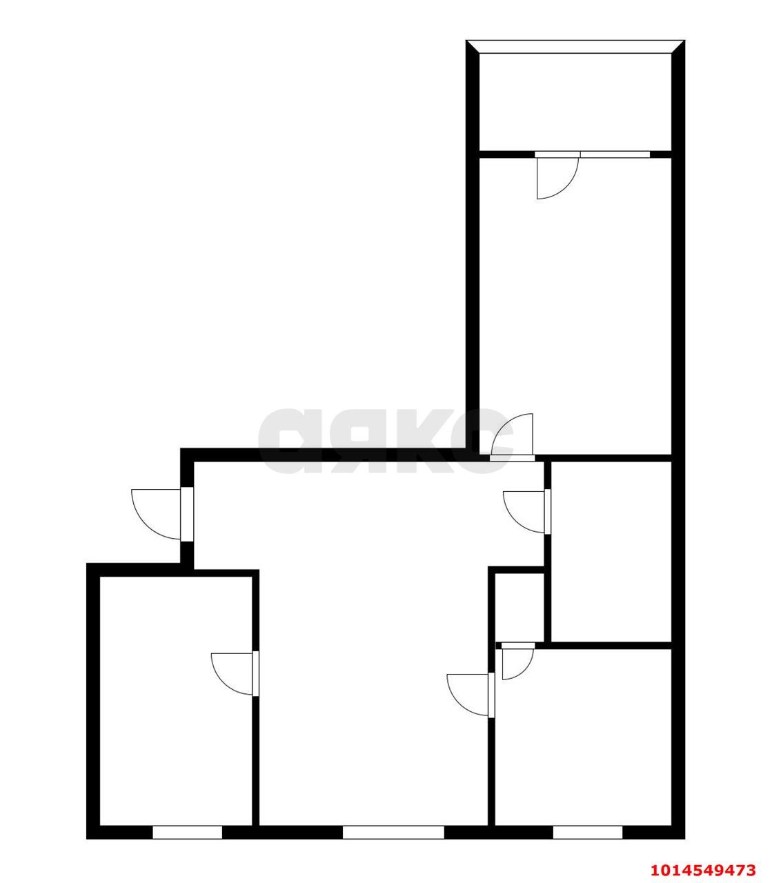 Фото №16: 3-комнатная квартира 58&nbsp;м², 1/9&nbsp;эт. - Краснодар, Центральный внутригородской округ, Черёмушки, мкр. Дубинка, пр-д 2-й  Айвазовского, 14