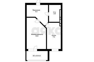 Фото №1: 1-комнатная квартира 25 м², 4/5 эт. - Южный, ул. Войсковая, 8/1
