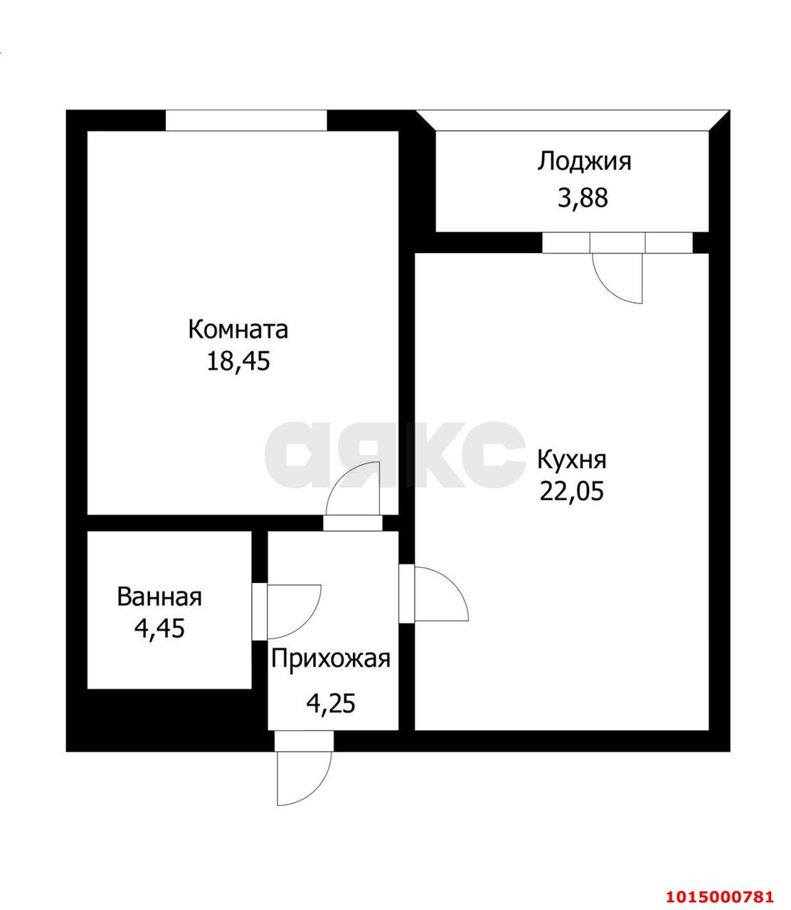 Фото №5: 2-комнатная квартира 54&nbsp;м², 7/21&nbsp;эт. - Краснодар, Прикубанский внутригородской округ, Круглик, жилой комплекс Сердце, мкр. Школьный, ул. Школьная, 1