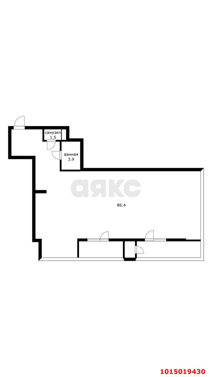 Фото №3: 2-комнатная квартира 100&nbsp;м², 6/17&nbsp;эт. - Краснодар, Центральный внутригородской округ, Завод Измерительных Приборов, мкр. ЖК Сказка, ул. имени 40-летия Победы, 15