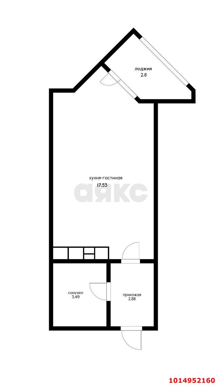 Фото №10: Студия 27&nbsp;м², 4/25&nbsp;эт. - Краснодар, Карасунский внутригородской округ, ж/м Пашковский, ул. Леонида Лаврова, 4