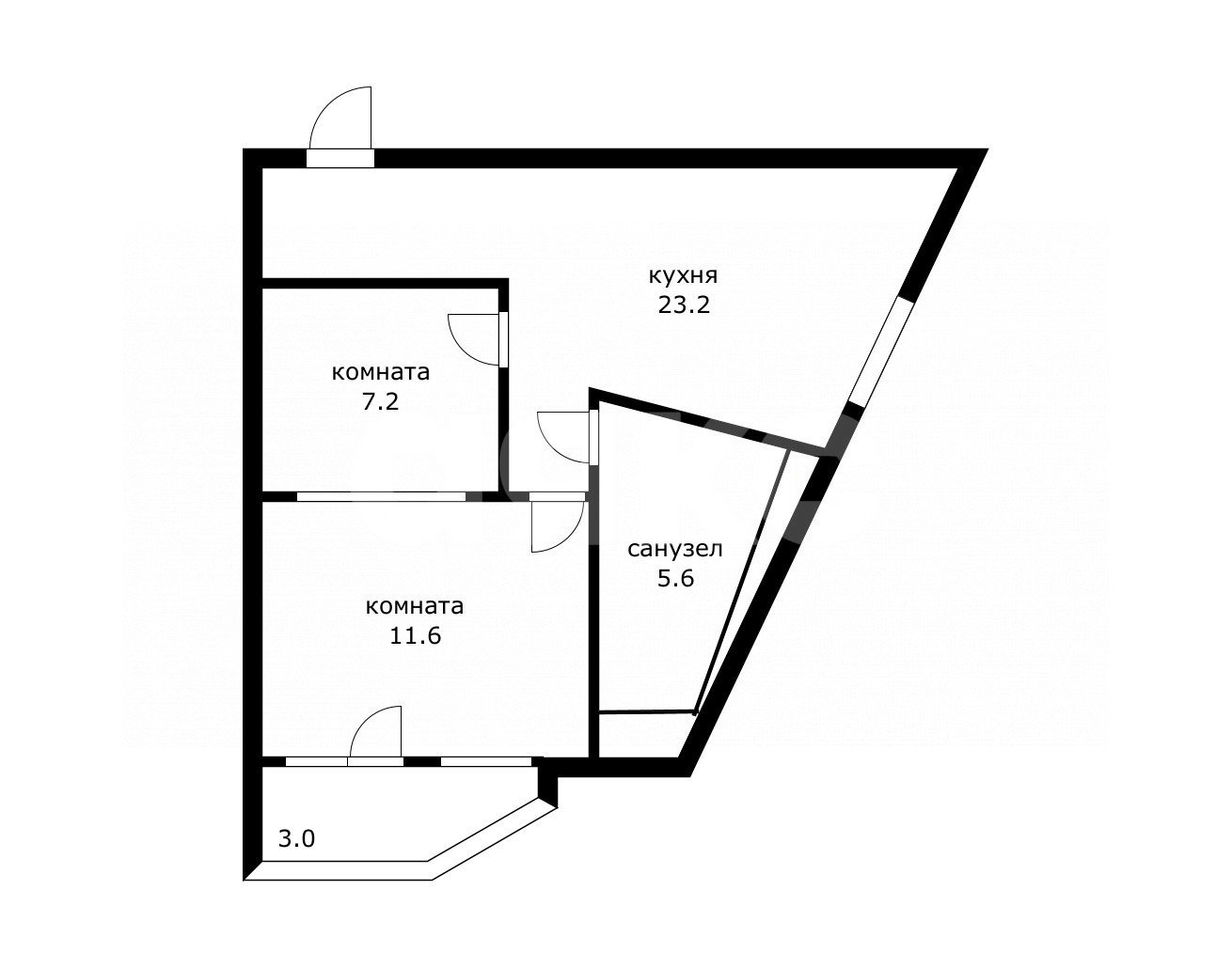 Фото №23: 2-комнатная квартира 50&nbsp;м², 4/5&nbsp;эт. - Сочи, Адлерский, мкр. Верхнеимеретинская Бухта, ул. Бакинская, 9/1