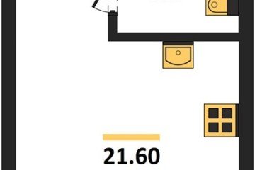 Фото №1: Студия 21 м², 4/18 эт. - Краснодар, мкр. квартал Самолёт 7,