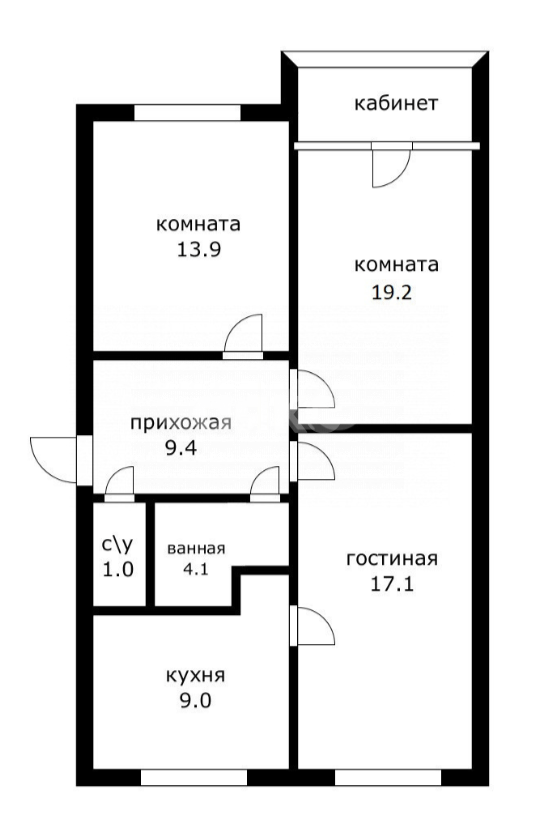 Фото №11: 3-комнатная квартира 73&nbsp;м², 4/5&nbsp;эт. - Орёл-Изумруд, р. Адлерский, ул. Петрозаводская, 30