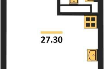 Фото №1: Студия 27 м², 11/16 эт. - Краснодар, мкр. жилой комплекс Самолёт-6, ул. Ивана Беличенко, 92к5
