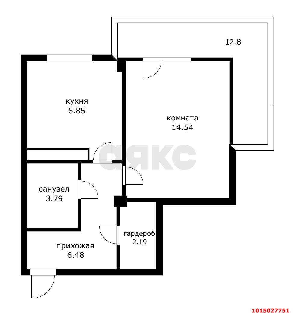 Фото №3: 1-комнатная квартира 49&nbsp;м², 10/15&nbsp;эт. - Краснодар, Карасунский внутригородской округ, мкр. Хлопчато-бумажный Комбинат, ул. Уральская, 13