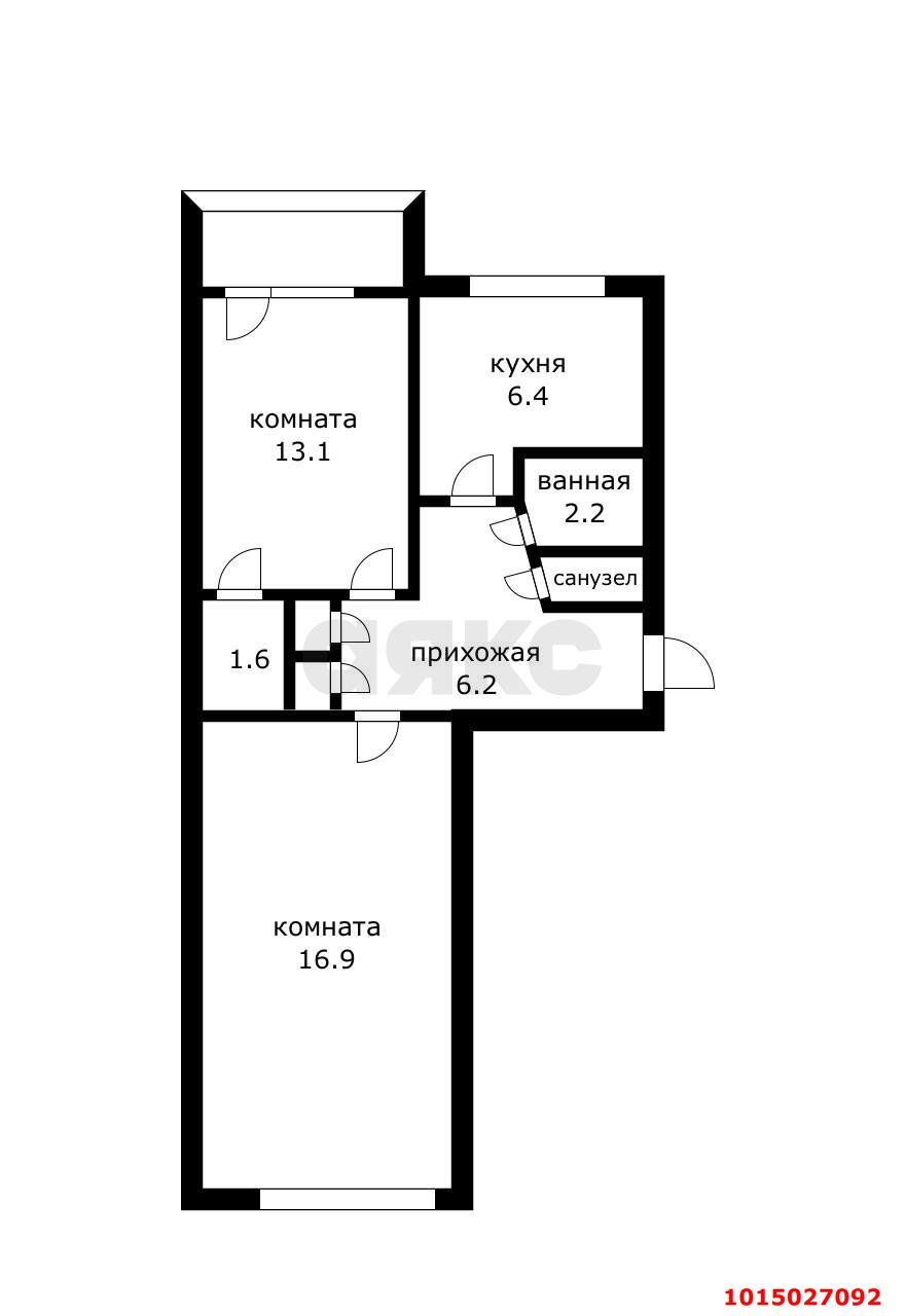 Фото №7: 2-комнатная квартира 48&nbsp;м², 5/5&nbsp;эт. - Энем, ул. Седина, 43