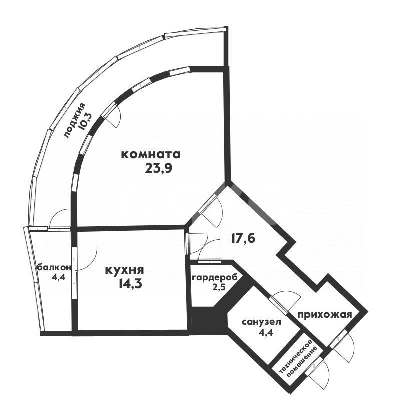 Фото №24: 1-комнатная квартира 74&nbsp;м², 6/11&nbsp;эт. - Геленджик, ул. Шмидта, 8