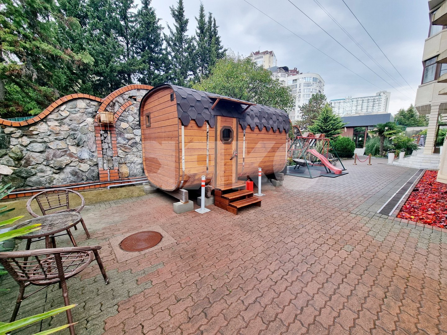 Фото №14: Студия 20&nbsp;м², 1/3&nbsp;эт. - Сочи, Центральный, мкр. Новый Сочи, пер. Рахманинова, 41/9