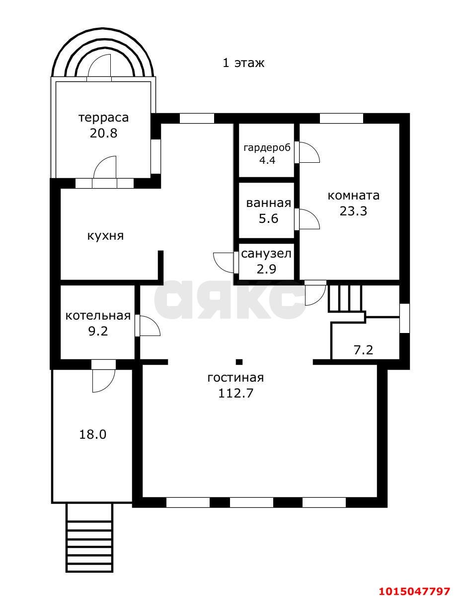 Фото №21: Дом 271&nbsp;м² + 8&nbsp;сот., 2&nbsp;эт. - Краснодар, Прикубанский внутригородской округ, Калинино, мкр. Завод Радиоизмерительных Приборов, ул. Бульварная, 43/А