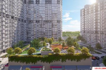 Фото №1: 1-комнатная квартира 40 м², 10/15 эт. - Краснодар, мкр. жилой комплекс Режиссёр, ул. Уральская, 100/8