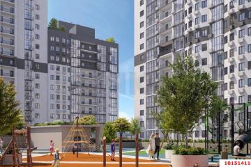 Фото №1: 1-комнатная квартира 38 м², 10/22 эт. - Краснодар, мкр. жилой комплекс Режиссёр, ул. Уральская, 100/8