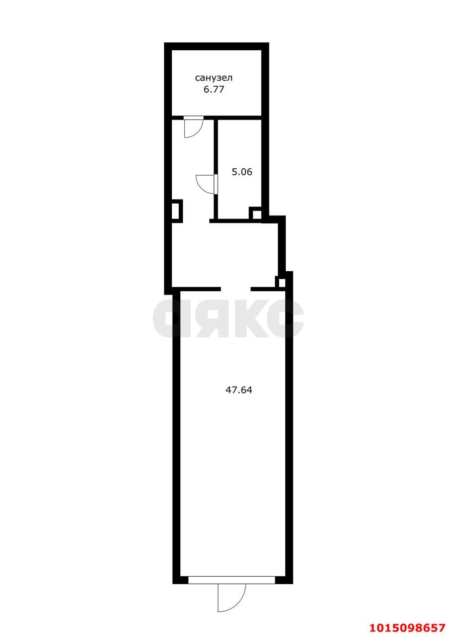 Фото №1: Торговое помещение 60&nbsp;м², 1/20&nbsp;эт. - Краснодар, Прикубанский внутригородской округ, Круглик, жилой комплекс Сердце, мкр. Школьный, ул. Школьная, 1