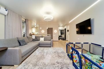 Фото №1: 2-комнатная квартира 70&nbsp;м², 21/24&nbsp;эт. - Краснодар, мкр. жилой комплекс Фамилия, ул. Старокубанская, 124