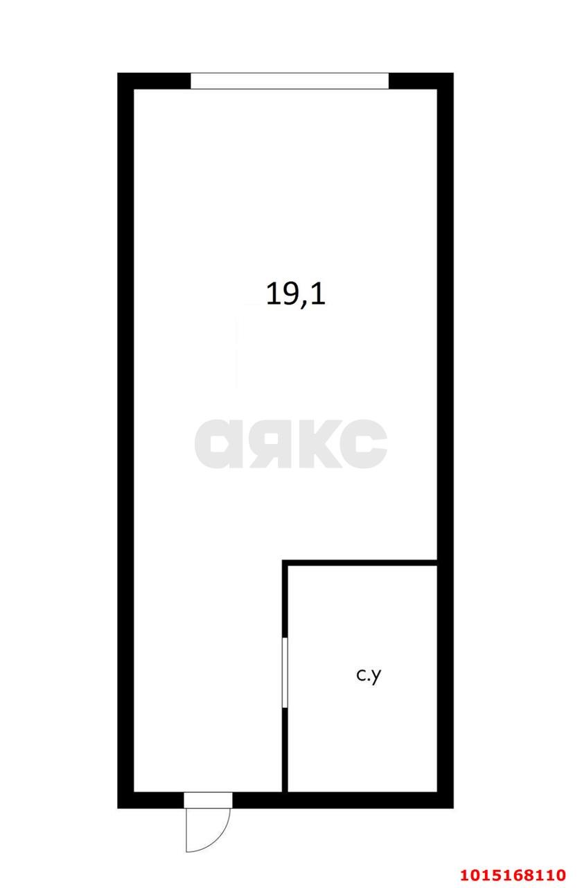 Фото №4: Студия 19&nbsp;м², 6/10&nbsp;эт. - Российский, мкр. Прикубанский внутригородской округ, ул. Бигдая, 8