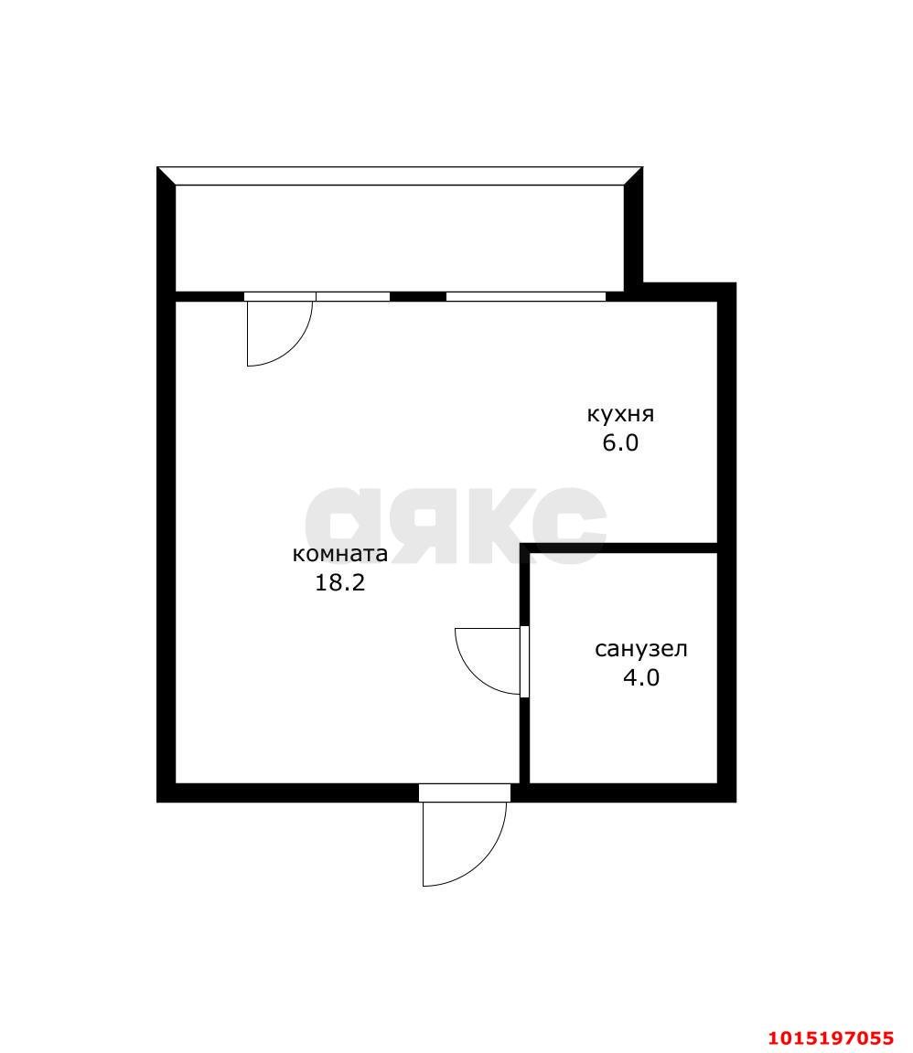 Фото №7: 1-комнатная квартира 32&nbsp;м², 5/5&nbsp;эт. - Краснодар, Карасунский внутригородской округ, мкр. Хлопчато-бумажный Комбинат, ул. Таганрогская, 22/1