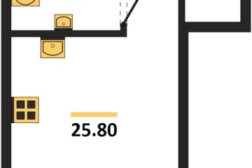 Фото №1: Студия 25 м², 2/18 эт. - Краснодар, мкр. квартал Самолёт 7,