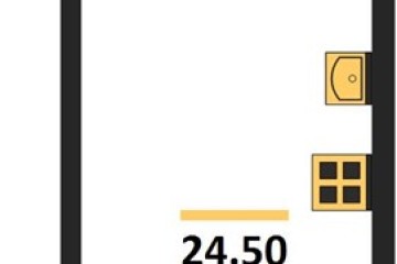 Фото №1: Студия 24 м², 6/18 эт. - Краснодар, мкр. квартал Самолёт 7,