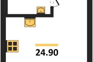 Фото №1: Студия 24 м², 2/18 эт. - Краснодар, мкр. квартал Самолёт 7,