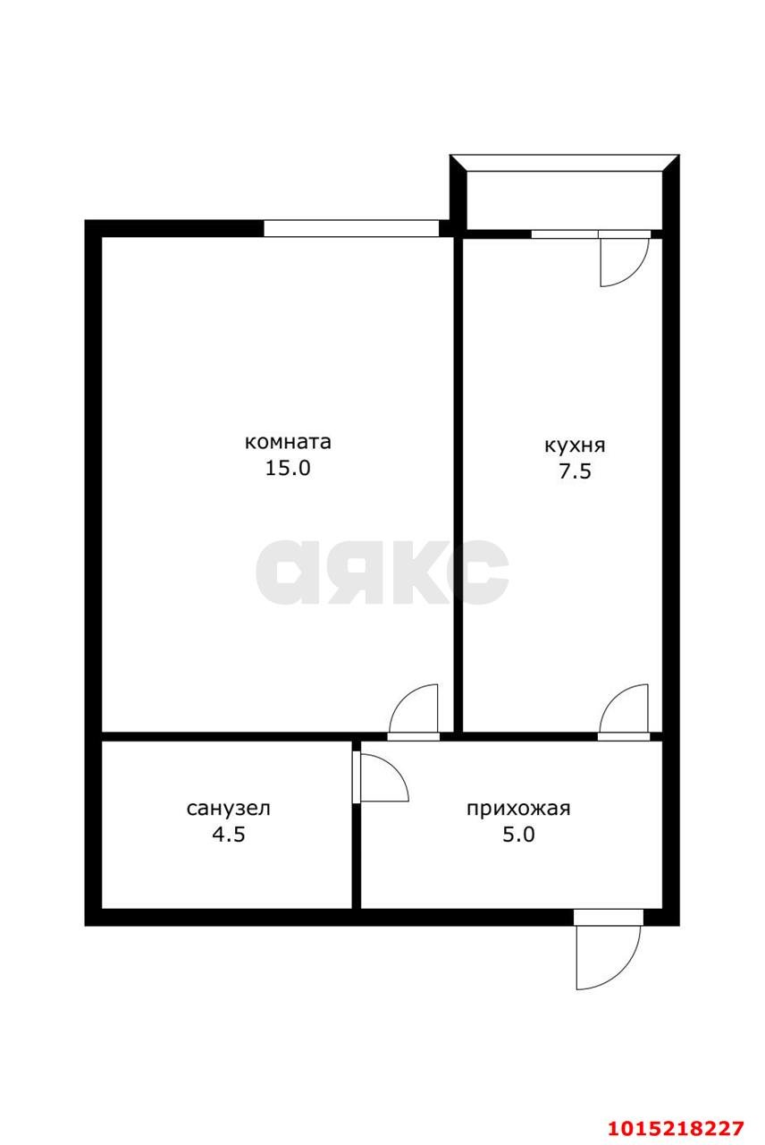 Фото №12: 1-комнатная квартира 32&nbsp;м², 2/3&nbsp;эт. - Яблоновский, ул. Совхозная, 20/1