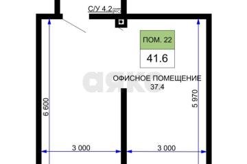 Фото №1: Торговое помещение 41&nbsp;м², 1/16&nbsp;эт. - Краснодар, мкр. жилой комплекс Дыхание, ул. Лётчика Позднякова, 2к25