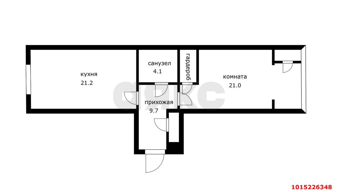 Фото №19: 1-комнатная квартира 61&nbsp;м², 5/17&nbsp;эт. - Краснодар, Западный внутригородской округ, ЖК Центральный, мкр. Центральный, ул. Будённого, 129