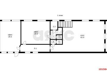 Фото №1: Офисное помещение 300 м², 1/2 эт. - Краснодар, мкр. Фестивальный, ул. Карла Маркса, 39