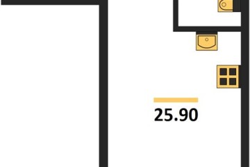 Фото №1: Студия 25 м², 2/9 эт. - Краснодар, мкр. Парк Победы,
