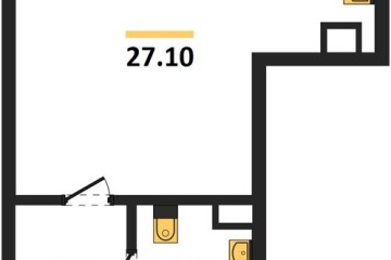 Фото №1: Студия 27 м², 4/16 эт. - Краснодар, мкр. Догма Парк, ул. Марины Цветаевой, 36