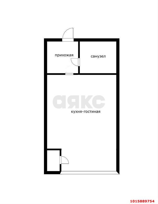 Фото №10: Студия 24&nbsp;м², 13/16&nbsp;эт. - Краснодар, Прикубанский внутригородской округ, мкр. жилой комплекс Зелёный театр, ул. Западный Обход, 39/1к4