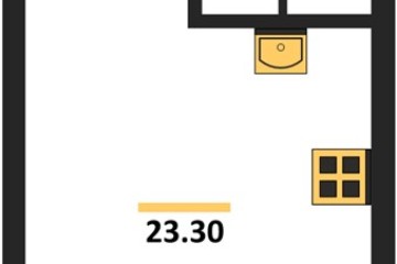 Фото №1: Студия 23 м², 3/16 эт. - Краснодар, мкр. Догма Парк, ул. Марины Цветаевой, 36