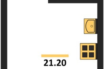 Фото №1: Студия 21 м², 8/16 эт. - Краснодар, мкр. Догма Парк, ул. Марины Цветаевой, 35