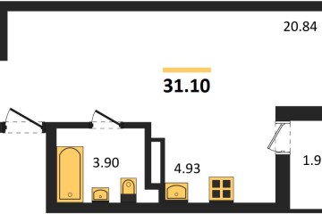 Фото №1: Студия 31 м², 2/18 эт. - Краснодар, мкр. жилой комплекс Архитектор,