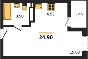 Фото №1: Студия 24 м², 4/18 эт. - Краснодар, мкр. жилой комплекс Архитектор,