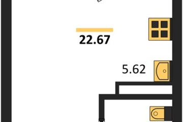 Фото №1: Студия 22 м², 16/18 эт. - Краснодар, мкр. жилой комплекс Архитектор,