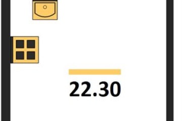 Фото №1: Студия 22 м², 2/9 эт. - Краснодар, мкр. Парк Победы,