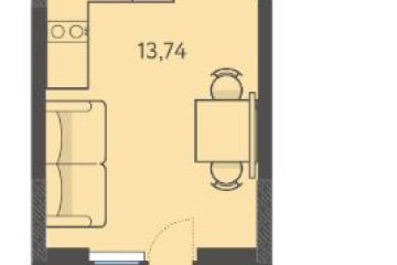 Фото №1: Студия 21 м², 1/18 эт. - Краснодар, мкр. ЖК Тёплые Края, ул. имени Леона Орбели, 9