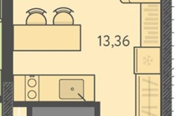 Фото №1: Студия 22 м², 7/18 эт. - Краснодар, мкр. ЖК Тёплые Края, ул. имени Леона Орбели, 9