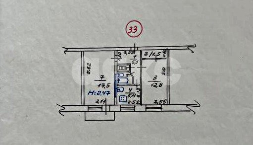 Фото №7: 2-комнатная квартира 46&nbsp;м², 3/5&nbsp;эт. - Мариуполь, р. Жовтневый, ул. Бахчиванджи, 5