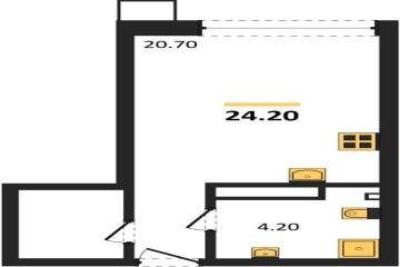 Фото №1: Студия 24 м², 16/16 эт. - Краснодар, мкр. Парк Победы,