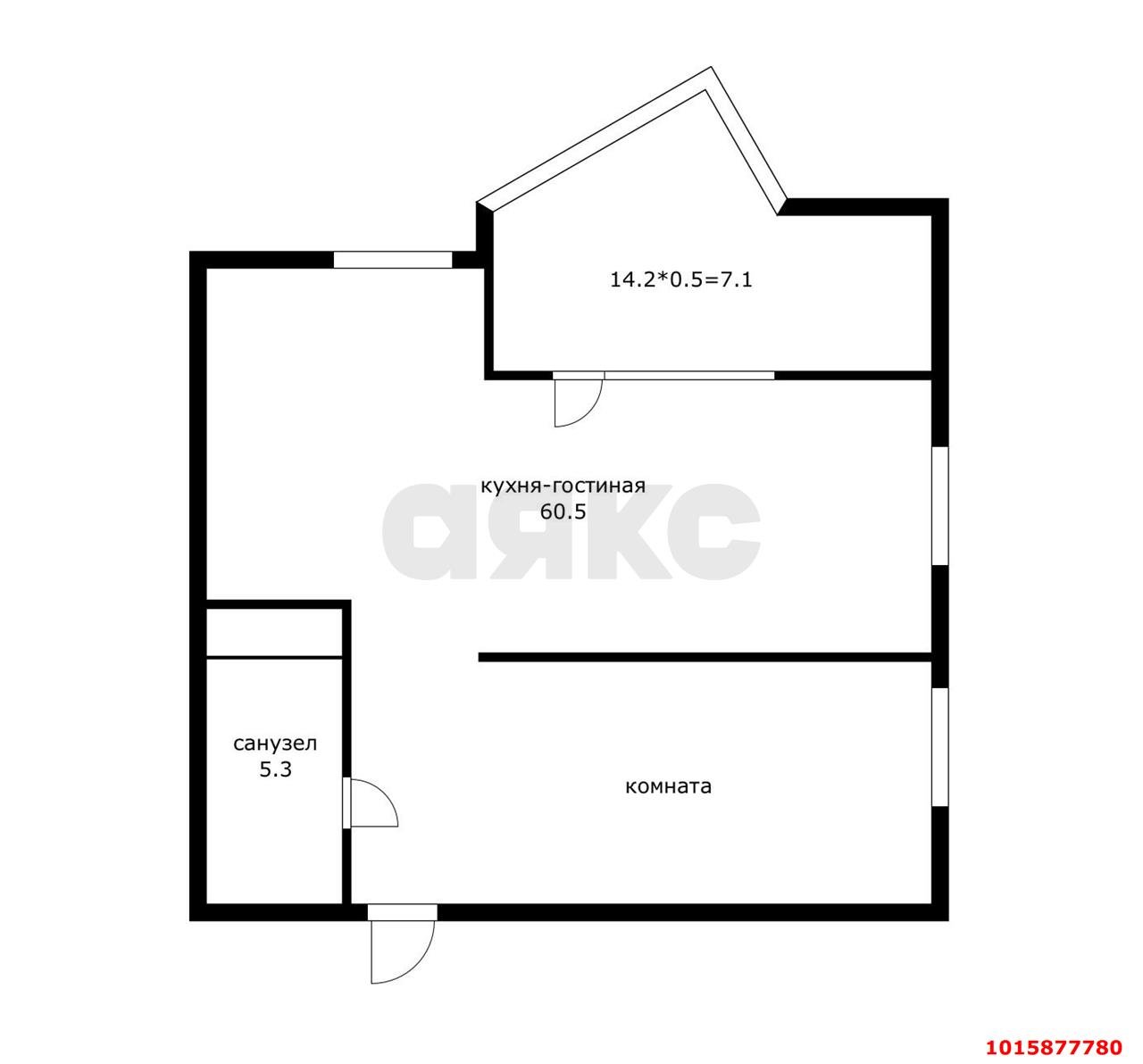 Фото №12: 2-комнатная квартира 80&nbsp;м², 4/24&nbsp;эт. - Краснодар, Карасунский внутригородской округ, Хлопчато-бумажный Комбинат, мкр. жилой комплекс Элегант, ул. Старокубанская, 131/1