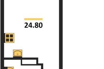 Фото №1: Студия 24 м², 7/16 эт. - Краснодар, мкр. Парк Победы,