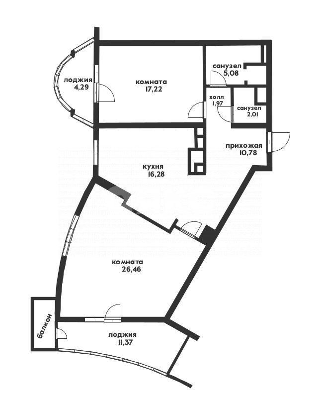 Фото №11: 2-комнатная квартира 95&nbsp;м², 6/11&nbsp;эт. - Геленджик, мкр. Толстый Мыс, ул. Приморская, 30А