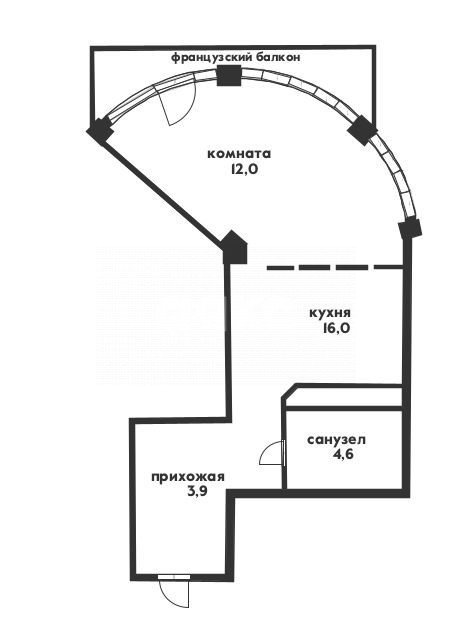 Фото №15: 1-комнатная квартира 42&nbsp;м², 7/8&nbsp;эт. - Геленджик, Толстый Мыс, мкр. жилой комплекс Черноморский-2, ул. Крымская, 22к19