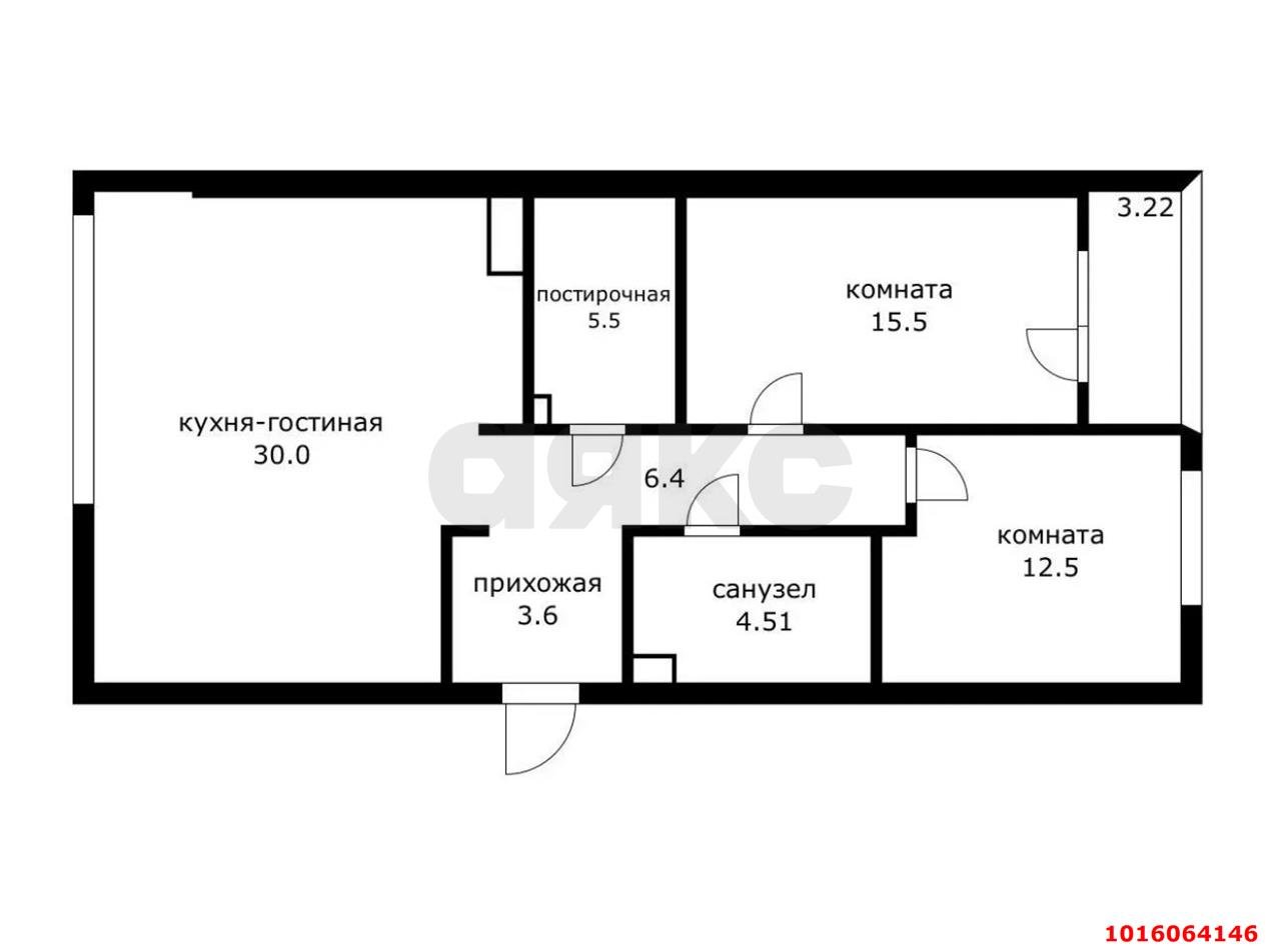 Фото №17: 2-комнатная квартира 80&nbsp;м², 7/9&nbsp;эт. - Краснодар, Прикубанский внутригородской округ, ЖК Архитектор, мкр. ЖК Архитектор, ул. Наставников, 11