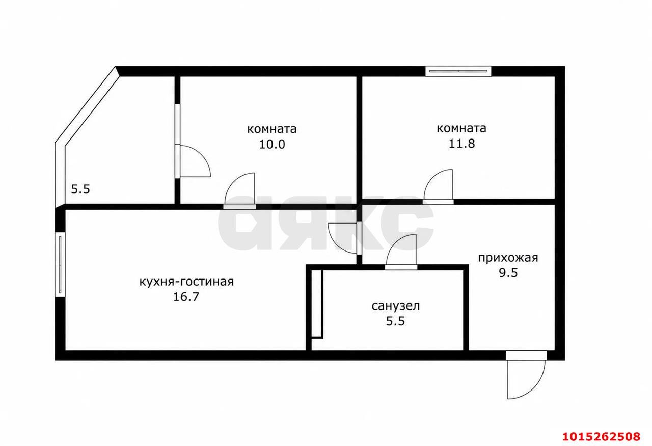 Фото №19: 2-комнатная квартира 60&nbsp;м², 20/24&nbsp;эт. - Краснодар, Прикубанский внутригородской округ, Россинского, мкр. жилой комплекс Дружный-2, б-р Адмиралтейский, 3к2