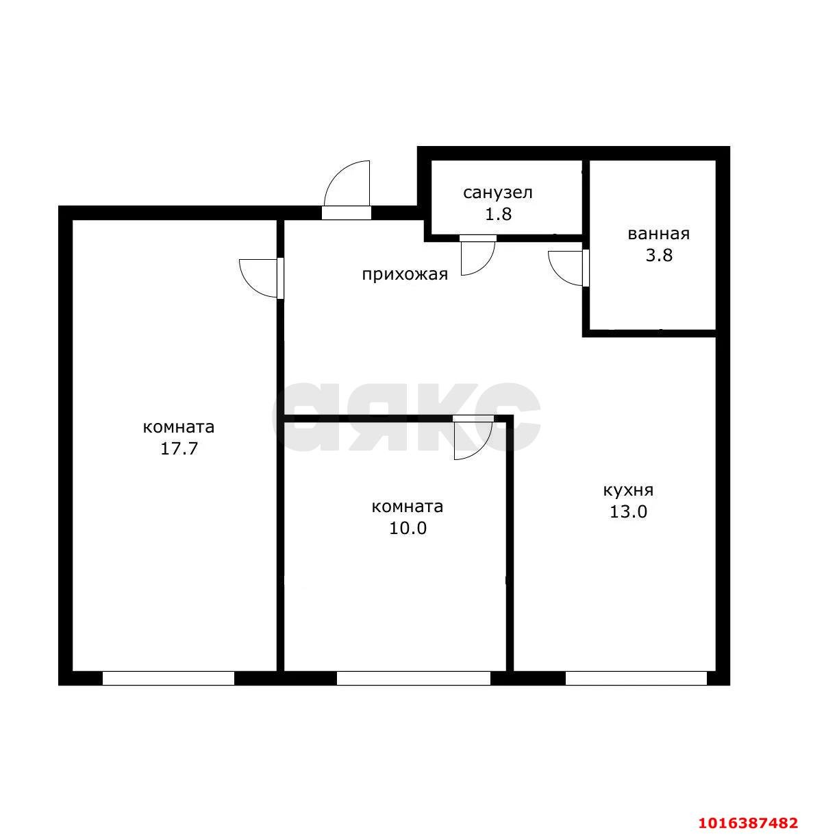 Фото №10: 2-комнатная квартира 56&nbsp;м², 14/18&nbsp;эт. - Краснодар, Прикубанский внутригородской округ, мкр. жилой комплекс Новелла, ул. Питерская, 40к1