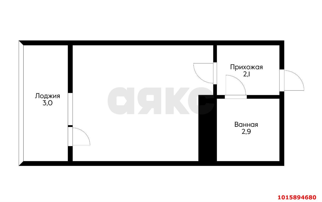 Фото №16: Студия 19&nbsp;м², 9/16&nbsp;эт. - Краснодар, Прикубанский внутригородской округ, мкр. жилой комплекс Самолёт-4, ул. Константина Гондаря, 103к1