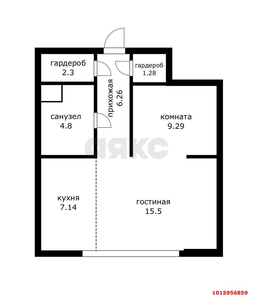 Фото №20: 1-комнатная квартира 45&nbsp;м², 2/24&nbsp;эт. - Краснодар, Карасунский внутригородской округ, Хлопчато-бумажный Комбинат, мкр. жилой комплекс Элегант, ул. Сормовская, 1/3